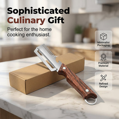 🔪Limited-time Special Price:£ 7.99!!!🥕 3-in-1 Peeler – Julienne, Peel & Pop Bottles! All in one premium tool.