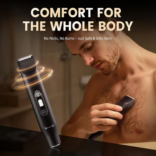 🪒Limited-time Special Price:£20.99!!!🏆3-in-1 Electric Body Groomer Kit – Trim, Shave & Style with Confidence