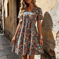 👗Last Day Special Price:£15.99!!!🌸Women's Summer Floral V-Neck Short Sleeve Dress