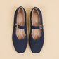 👞 Surprise Special Price:£ 11.99 !! ✨ Breathable Square Toe Ballet Flats – Knit, Lightweight, Comfy 👣