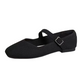 👞 Surprise Special Price:£ 11.99 !! ✨ Breathable Square Toe Ballet Flats – Knit, Lightweight, Comfy 👣