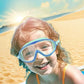 🔥SUMMER GIFT – ONLY £8.99!!🏆#1 Bestselling🏊‍♀️HD children's large frame waterproof and anti-fog swimming goggles