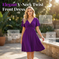 💗LAST DAY SALE 50% OFF⚡50K+ SOLD!!👗Elegant V-Neck Twist Front Dress with Pockets