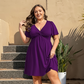 💗LAST DAY SALE 50% OFF⚡50K+ SOLD!!👗Elegant V-Neck Twist Front Dress with Pockets