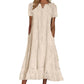 ⏰Summer Hot Sale 70% OFF💃Women's Elegant Cutout V-Neck Maxi Dress