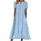 ⏰Summer Hot Sale 70% OFF💃Women's Elegant Cutout V-Neck Maxi Dress