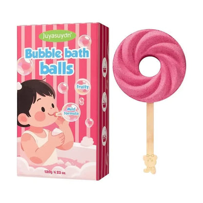 🫧Last Day Buy 1 Get 1 Free!!🍭Reusable Cute Lollipop Bath Bomb🛁,Colorful Bubble Bath Ball for Fun Bath Time💧