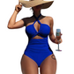 👙Limited-time Special Price:£12.99!!🌊Criss Cross Halter Neck High Waisted One-Piece Swimsuit