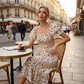 🌸2026 Summer Hot Sale 50% OFF!✨Square Neck Floral Midi Dress – Smocked Bodice, Flowy Tiered Skirt, Romantic🌸