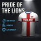 🎉Limited-time Special Price:£14.99!!!⚽ England Football T-Shirt, Large Letter Print, Sporty Casual Wear, Must-Have Culture Tee, Short Sleeve, Long Length, Loose-Fitting