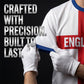 🎉Limited-time Special Price:£14.99!!!⚽ England Football T-Shirt, Large Letter Print, Sporty Casual Wear, Must-Have Culture Tee, Short Sleeve, Long Length, Loose-Fitting