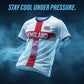 🎉Limited-time Special Price:£14.99!!!⚽ England Football T-Shirt, Large Letter Print, Sporty Casual Wear, Must-Have Culture Tee, Short Sleeve, Long Length, Loose-Fitting
