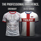 🎉Limited-time Special Price:£14.99!!!⚽ England Football T-Shirt, Large Letter Print, Sporty Casual Wear, Must-Have Culture Tee, Short Sleeve, Long Length, Loose-Fitting