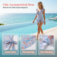 🥳SUMMER HOT SALE🥳💞50K+ SOLD!💥50% OFF!Women's Elegant V-Neck Tummy Control Swim Dress
