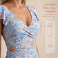 🥳SUMMER HOT SALE🥳💞50K+ SOLD!💥50% OFF!Women's Elegant V-Neck Tummy Control Swim Dress