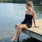 🏆Limited Time Special Price ￡13.99!!💥Women Strapless Tube Dress Summer Beach Ruched Romper