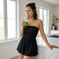 🏆Limited Time Special Price ￡13.99!!💥Women Strapless Tube Dress Summer Beach Ruched Romper
