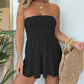 🏆Limited Time Special Price ￡13.99!!💥Women Strapless Tube Dress Summer Beach Ruched Romper