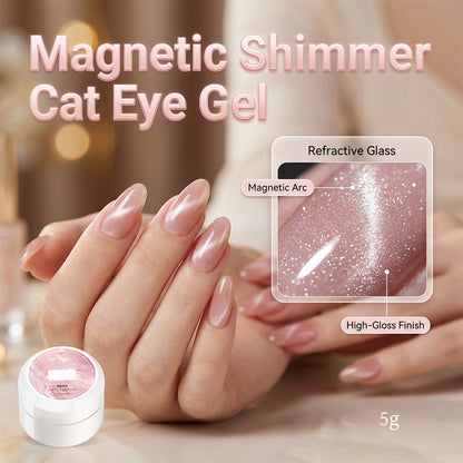 ✨ BUY 1 GET 1 FREE SPECIAL PRICE:£7.99!!✨Spar Cat Eye Gel Polish Shiny Magnetic Glitter Nail Art Polish💅🏻