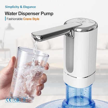 💧Surprise Price: Only £9.99💦🏠 Automatic dispenser pump – multifunctional, silent & perfect for home, office, summer cottage & camping, fits most standard bottles 🌿