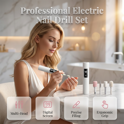 🥳Last Day Special Price:£7.99!!!💅✨ 50% OFF! Professional Electric Nail Polisher – Smooths thick nails, 99-speed display. Multiple heads for shaping & buffing. Salon at home! 🌟💎