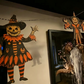 🏆Halloween Surprise Price: Only £ 6.99!!!🎃 Vintage Halloween Wooden Wall Hanging Set👻