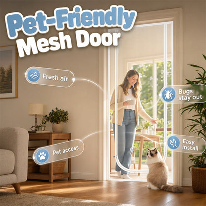 🥳SUMMER HOT SALE🥳💞50K+ SOLD!💥50% OFF! 🐈Pet-Friendly Mesh Screen Door🐕