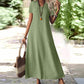 🥳SUMMER HOT SALE🥳💞50K+ SOLD!💥50% OFF! 👗Women's Short Sleeve V-Neck Maxi Dress
