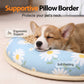 🔥Summer Hot Sale 49% OFF🧊Summer Cooling Dog Bed with Rattan Mat and Supportive Pillow Border