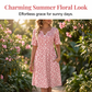 💗LAST DAY SALE 50% OFF⚡50K+ SOLD!!🌸Women's Casual V-Neck Print Dress with Pockets👗