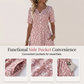 💗LAST DAY SALE 50% OFF⚡50K+ SOLD!!🌸Women's Casual V-Neck Print Dress with Pockets👗