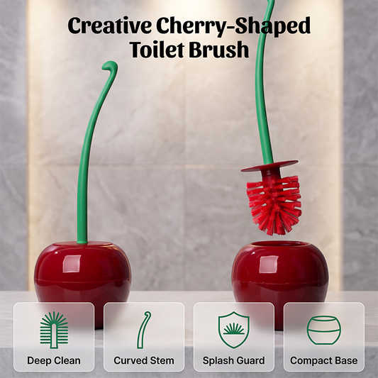 🍒Last Day Special Price:£8.99!!!🍏Creative Cherry-Shaped Toilet Brush🚽