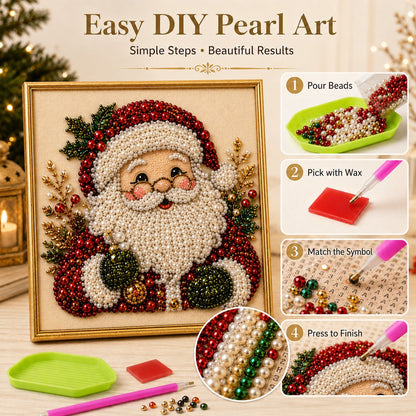 🎄☃️Christmas Pre Sale ￡7.99!!⚡50K+ SOLD!🎅🧘Relaxing & Beginner-Friendly - 🎨💎DIY Christmas Pearl Art Kit