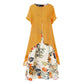 ⏳Summer Day Special Price:£16.99!!!⏰Women's Layered Look Floral Print Casual Dress💐👗
