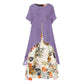 ⏳Summer Day Special Price:£16.99!!!⏰Women's Layered Look Floral Print Casual Dress💐👗