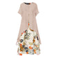 ⏳Summer Day Special Price:£16.99!!!⏰Women's Layered Look Floral Print Casual Dress💐👗