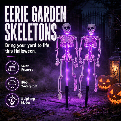 💀 HALLOWEEN HOT SALE💞50K+ SOLD!!🎃Solar Skull Garden Lights with Eerie Color-Changing Glow 👻Ideal For Haunted Yard, Porch & Walkway! 🪦💡