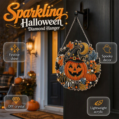 🎃HALLOWEEN PRE SALE￡9.99!!!👻Halloween Diamond Art Hanging Ornament Kit🏰