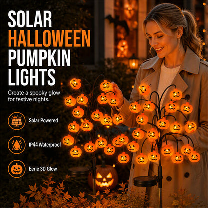 🎃HALLOWEEN HOT SALE💞50K+ SOLD!🦇 50% OFF!👻Waterproof Halloween Pumpkin Solar Branch Lights💀