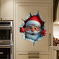 🎅Christmas Sale Buy 1 Get 1 Free ￡7.99!!☃️Santa's Surprise 3D Wall Decals🎄