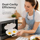 ⏰Last Day Buy 1 Get 1 Free Special Price:£6.99!!⏰ Microwave Egg Poacher – Dual-Cavity Steamer, Rapid Heating, Non-Stick PP – Ideal for Home, Office & Travel! 🔥