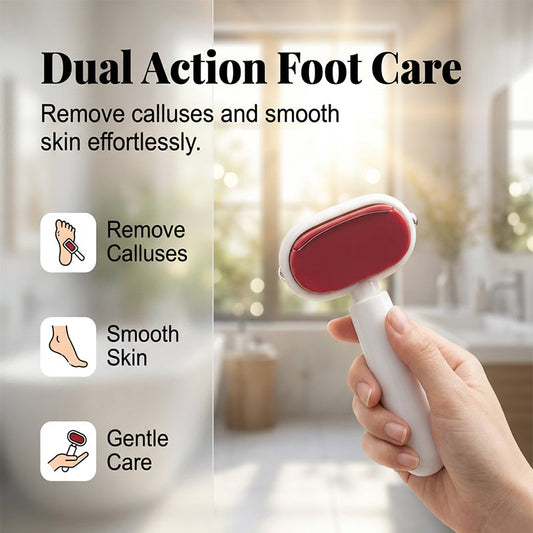 ⏰ LAST DAY SALE 50% OFF 🏆 Double-Sided Foot Scraper – Easily Removes Calluses and Dead Skin ✨🦶