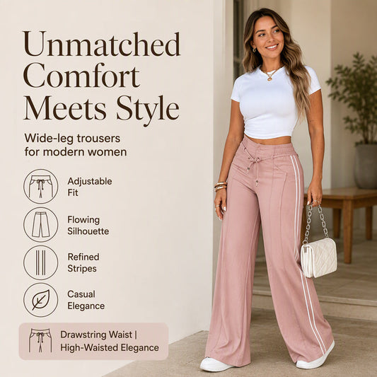 🏆Surprise Price: Only £15.99!!!👖Women's Wide-Leg Drawstring Pants