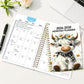 🏆Surprise Price: Only £8.99!!!🐄2026-2030 Monthly Planner Cute Highland Cow
