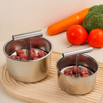 🏆Surprise Price: Only £7.99!!!🥩Meatball Mould – 304 steel, 6/12 holes & ergonomic. Perfect balls every time – grab yours! ✅🥔🥕