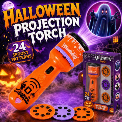 🎃HALLOWEEN SALE ONLY￡7.99!! 🦇Kids Christmas Halloween Projection Flashlight Toy
