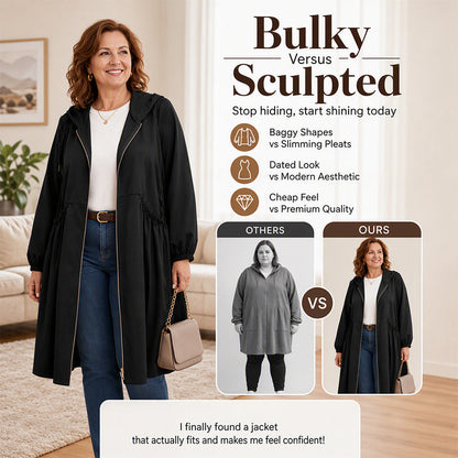 ⏳Limited Time 50% Off! 🧥Plus Size | Women's Mid-Length Hooded Everyday Jacket