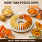 🏆Surprise Price: Only £8.99!!!🥔DIY Microwave Potato Chip Maker with Slicer Bowl Set🍟