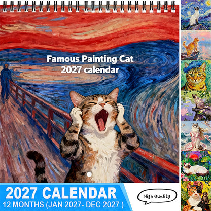 🏆Surprise Price: Only £7.99!!!🐱📅2027 Funny Cat Meme Calendar