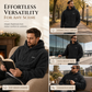 ⏳LAST DAY SALE ONLY ￡16.99!!✨Men's Winter Fleece Lined Hoodie Jacquard Pattern Long Sleeve Pullover Sweatshirt for Casual Outdoor Wear✨